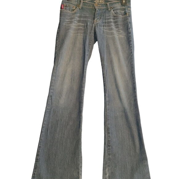 Tyte Jeans Womens Jeans Blue Size 5 Cotton Blend Stretch Pockets Button Zip - Picture 1 of 12